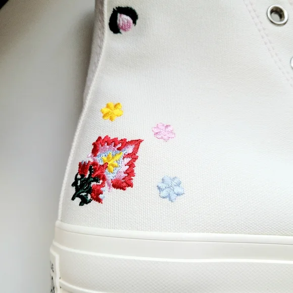 Converse CTAS Lift Hi Egret Black Pink Foam Women's 11 - Picture 5 of 7